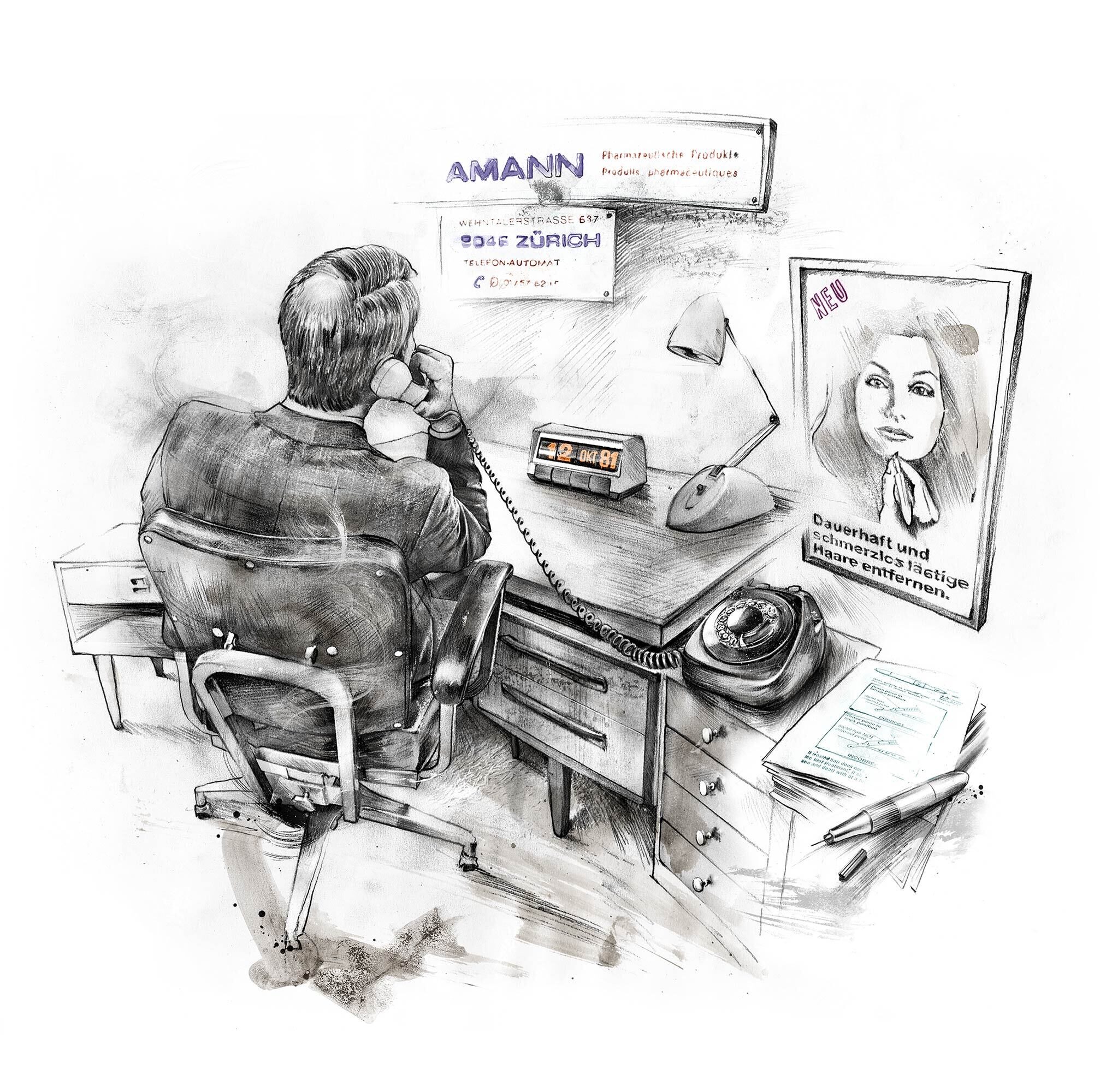 Amann WOZ Illustration - Kornel Illustration | Kornel Stadler portfolio