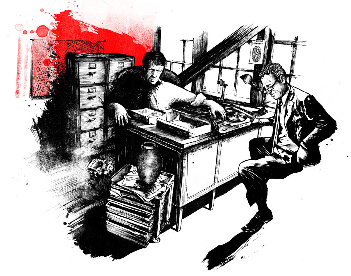 Galiano Befragung Caballero - Kornel Illustration | Kornel Stadler portfolio