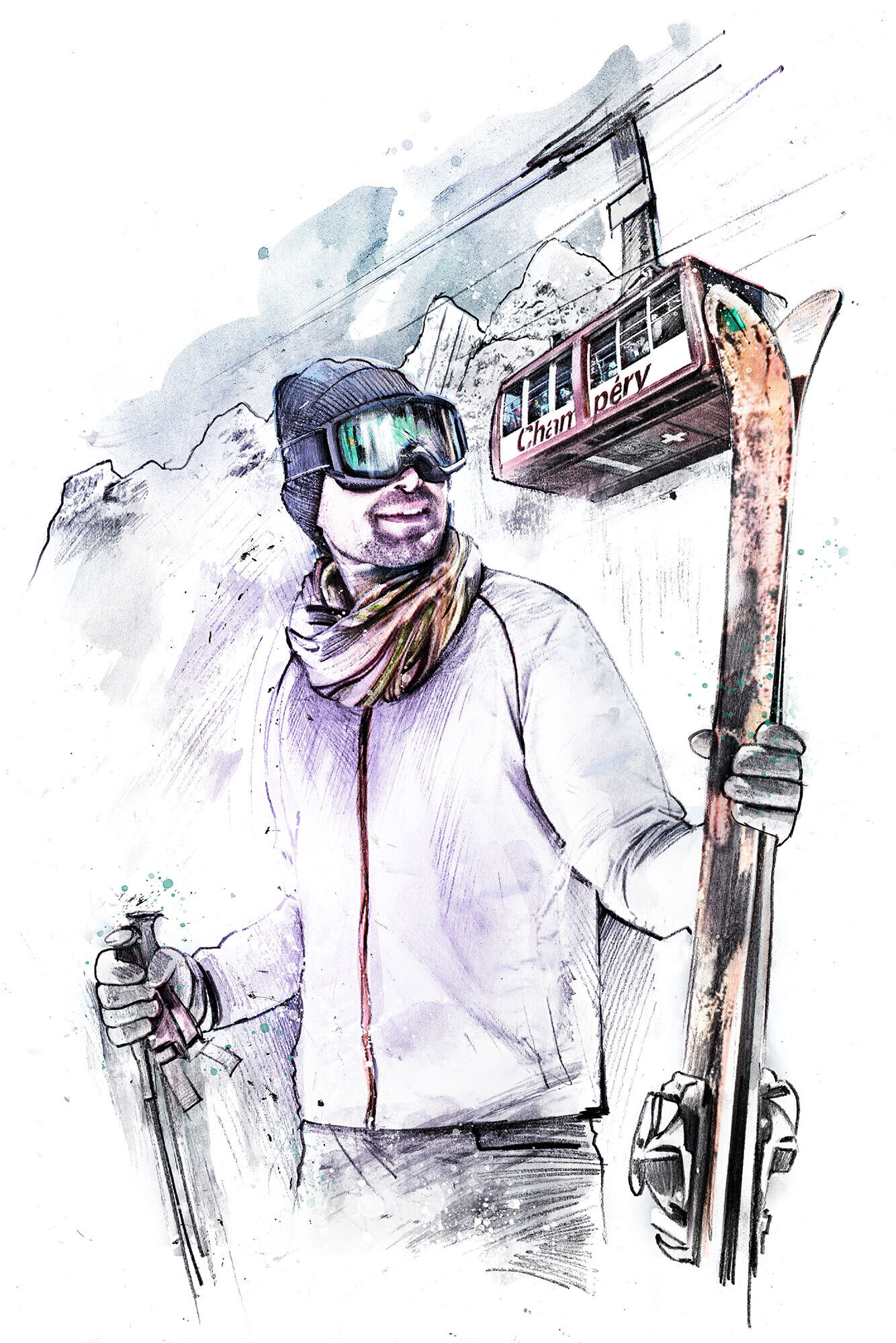 Champery - Kornel Illustration | Kornel Stadler portfolio