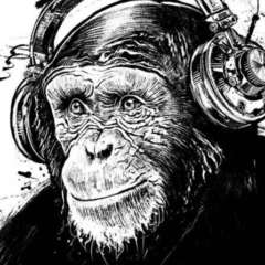 Work Chimp around artwork illustration ape music t shirt design print Kornel Illustration | Kornel Stadler