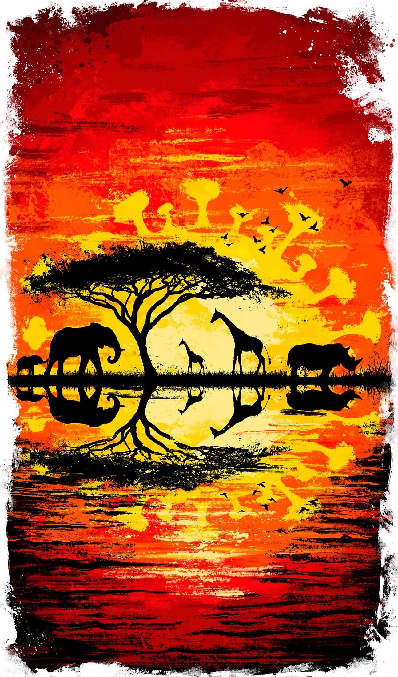 Corona afrika illustration editoiral coceptual sunrise sunset - Kornel Illustration | Kornel Stadler portfolio