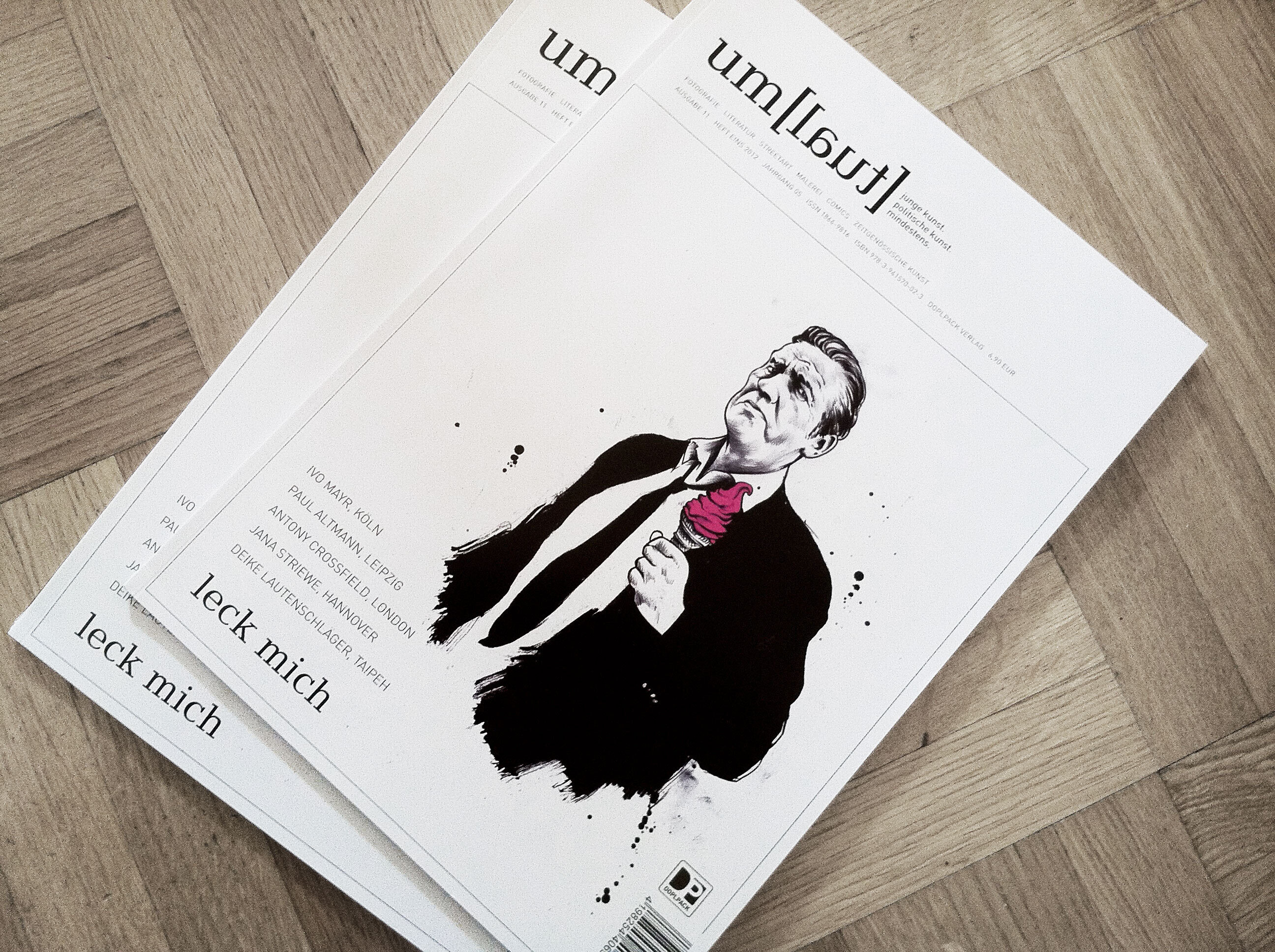 Umlaut magazin magzine cover illustration editorial leck mich eis glace ice lick me - Kornel Illustration | Kornel Stadler portfolio