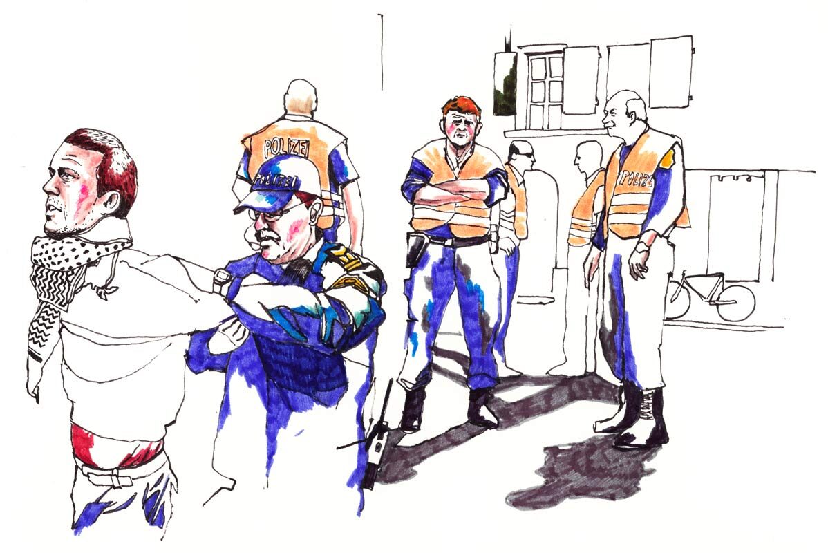 Demo polizei - Kornel Illustration | Kornel Stadler portfolio