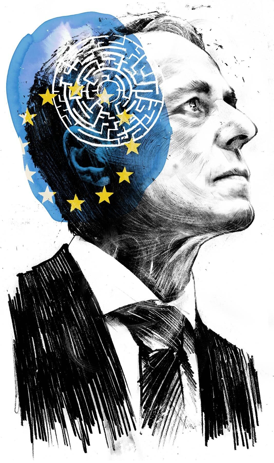 Ignazio Cassis EU illustration - Kornel Illustration | Kornel Stadler portfolio