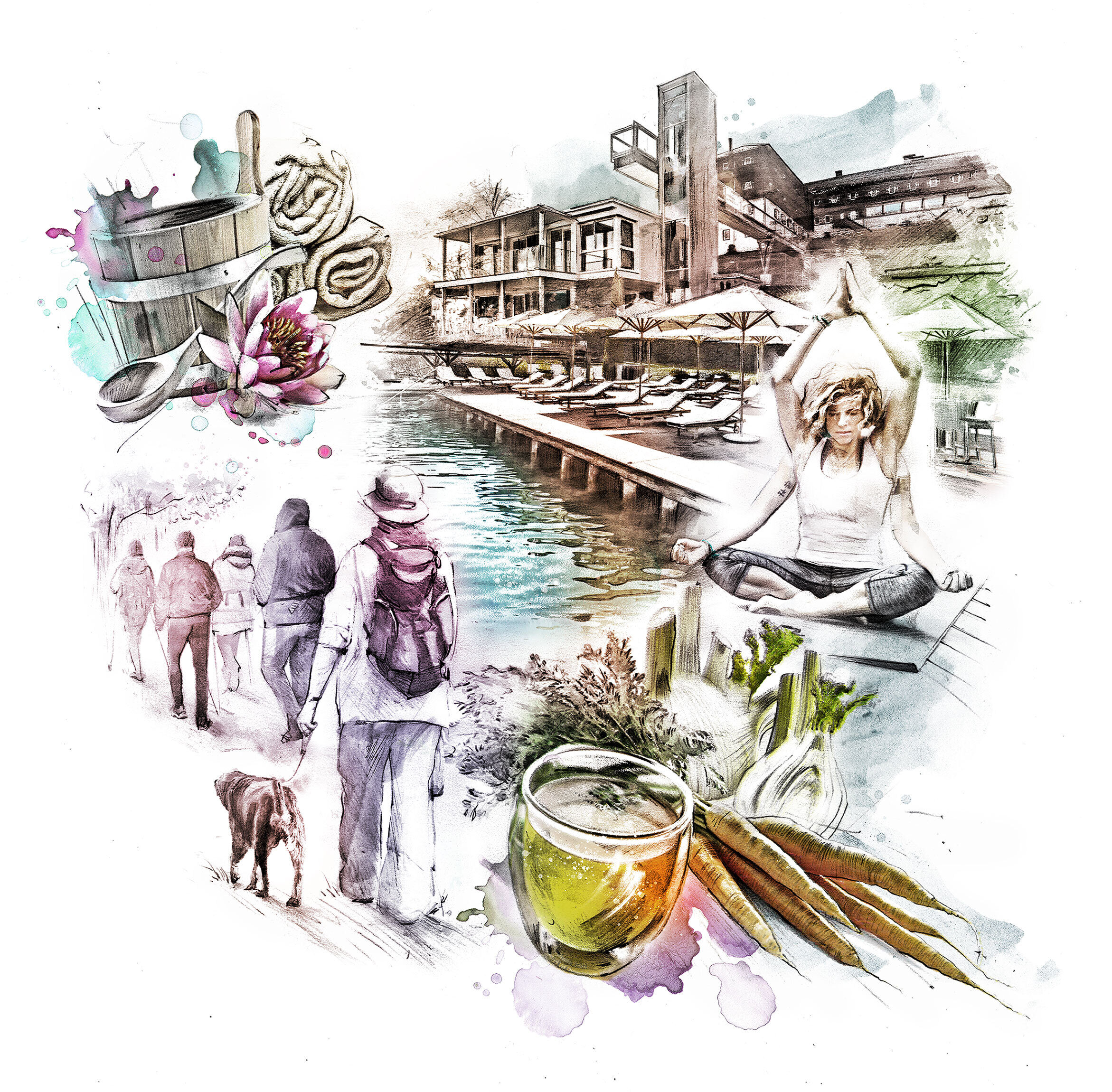 Hotel Mayr - Kornel Illustration | Kornel Stadler portfolio