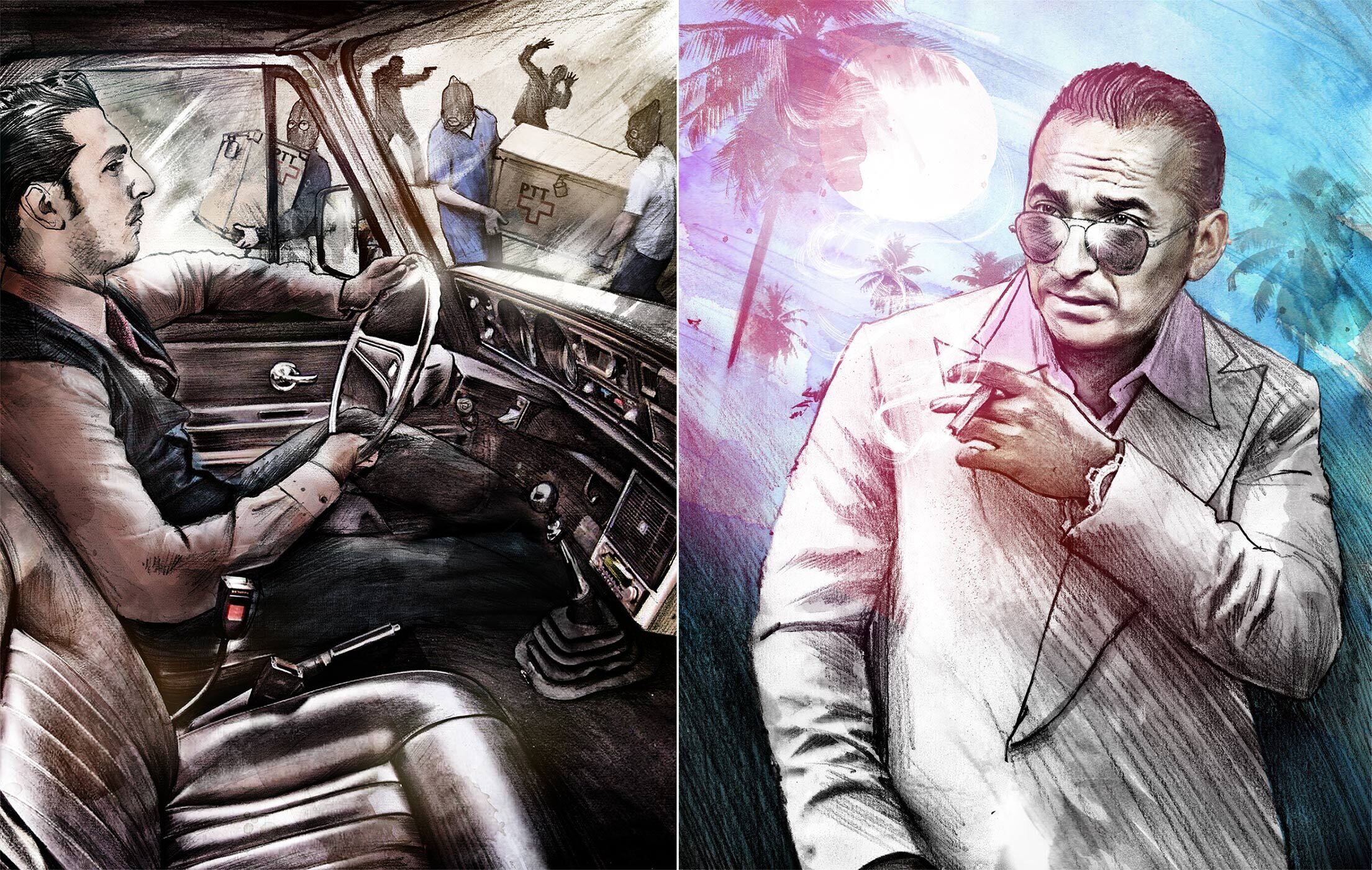 Postraub illustration - Kornel Illustration | Kornel Stadler portfolio