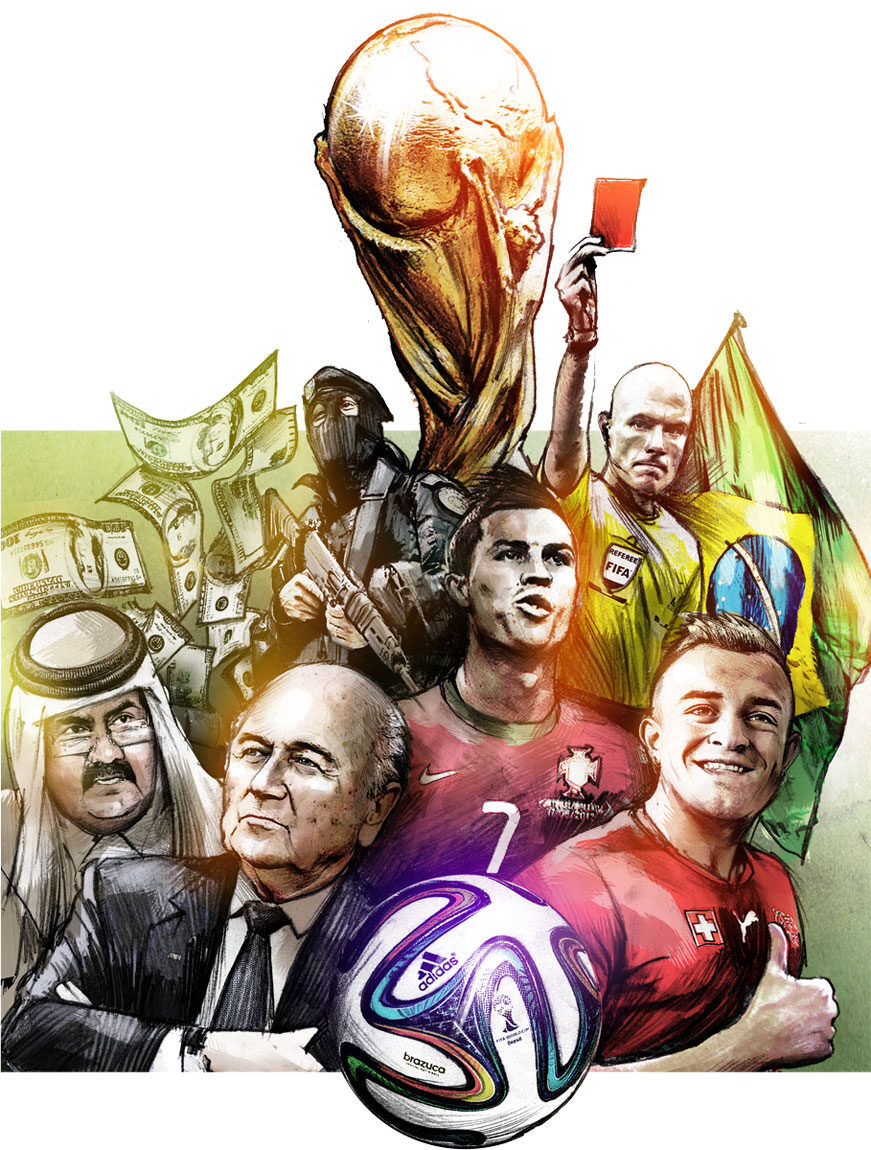 Die Fifa Das Geld Und Die WM Kornel Illustration Kornel Stadler die-fifa-das-geld-und-die-wm-kornel-illustration-kornel-stadler