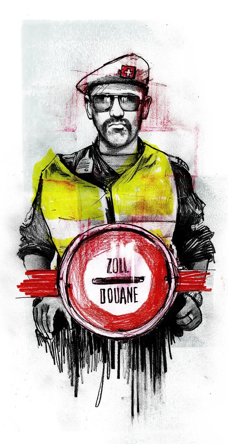 Zoll Stop Illustration - Kornel Illustration | Kornel Stadler portfolio