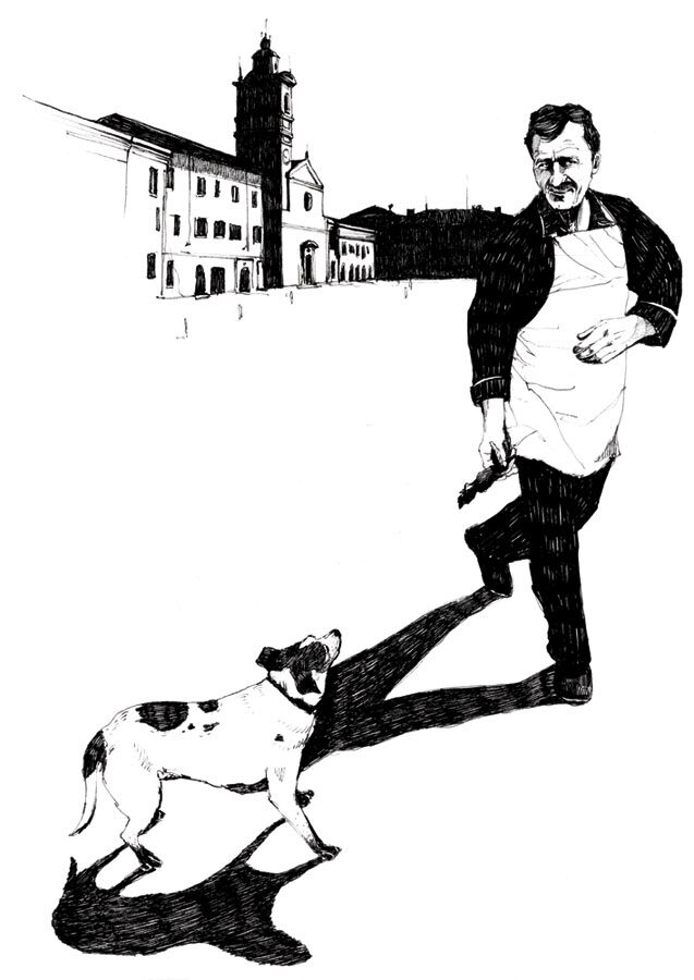 Hund von sabbioneta - Kornel Illustration | Kornel Stadler portfolio