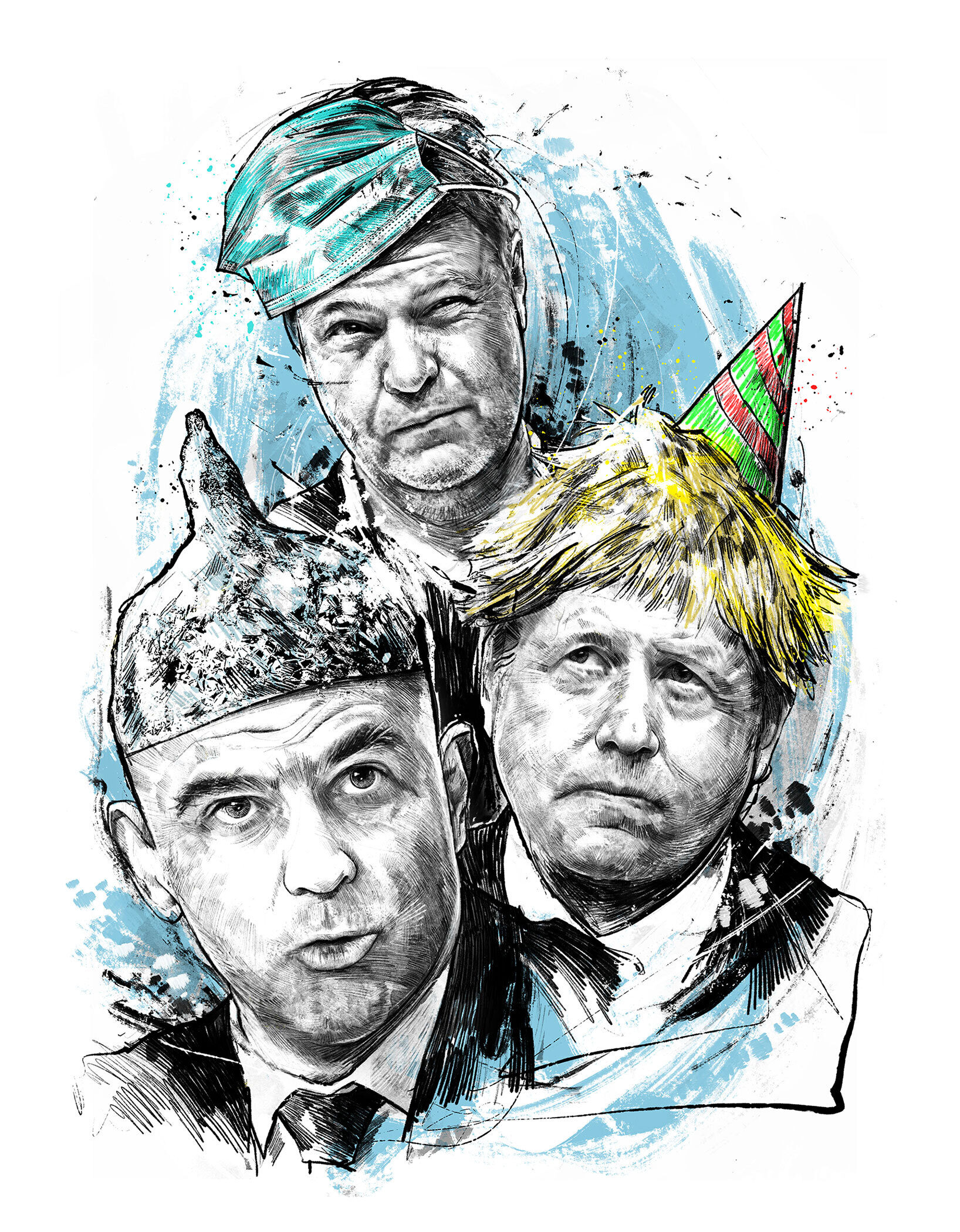 Alain berset robert habeck boris johnson politik illustration politicalillustration conceptualillustration editorialillustration illustrationdrawing zeitungsillustration portraitdrawing portraitzeichnung portraitillustration - Kornel Illustration | Kornel Stadler portfolio