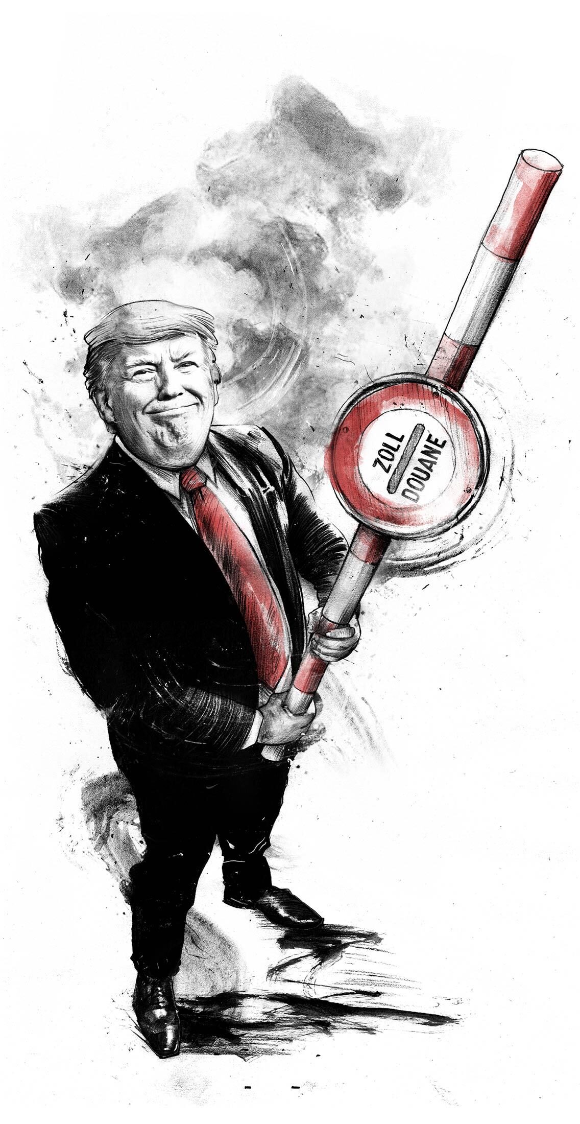 Strafzoll Trump - Kornel Illustration | Kornel Stadler portfolio