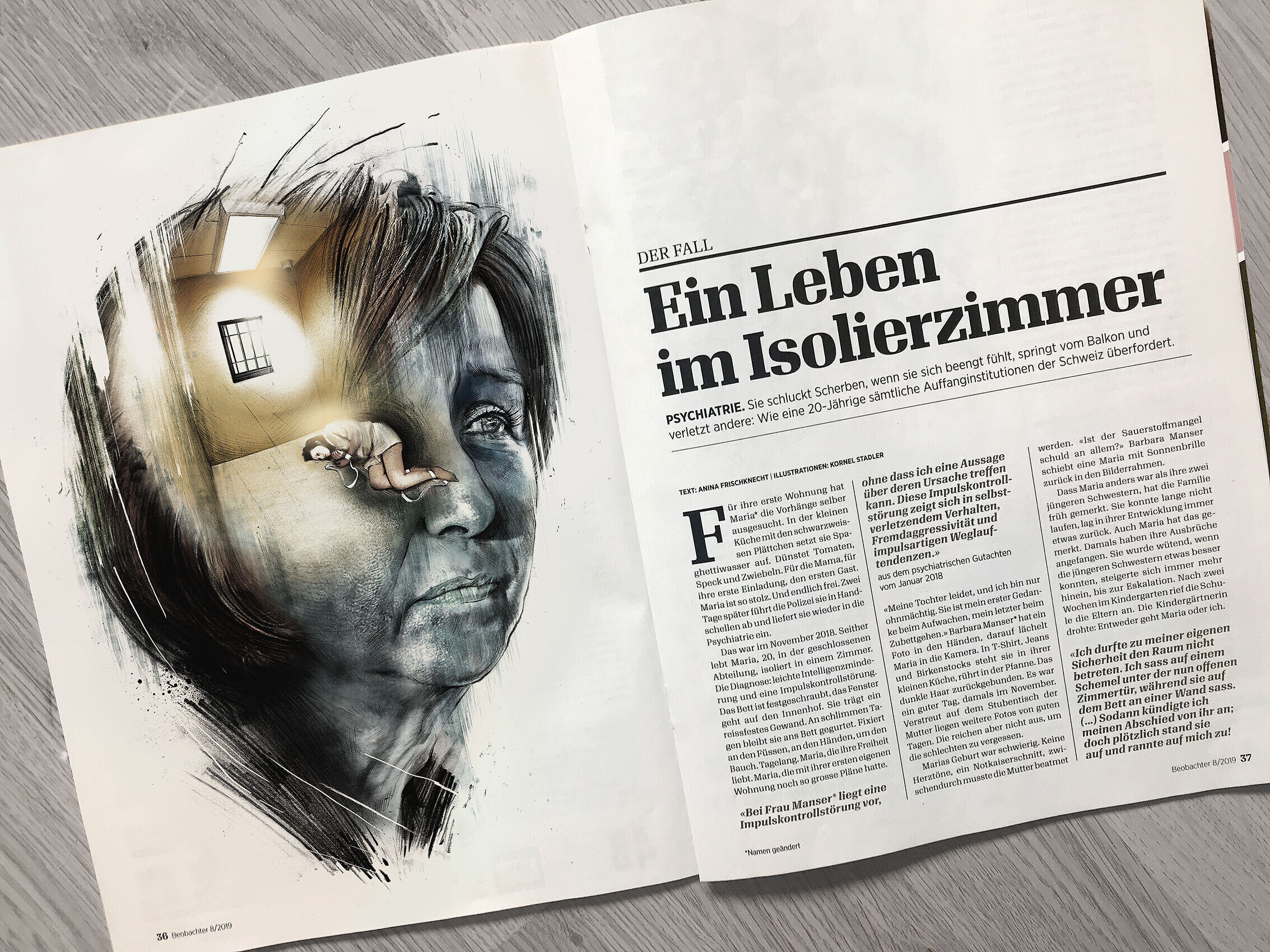Editorial illustration isolation - Kornel Illustration | Kornel Stadler portfolio