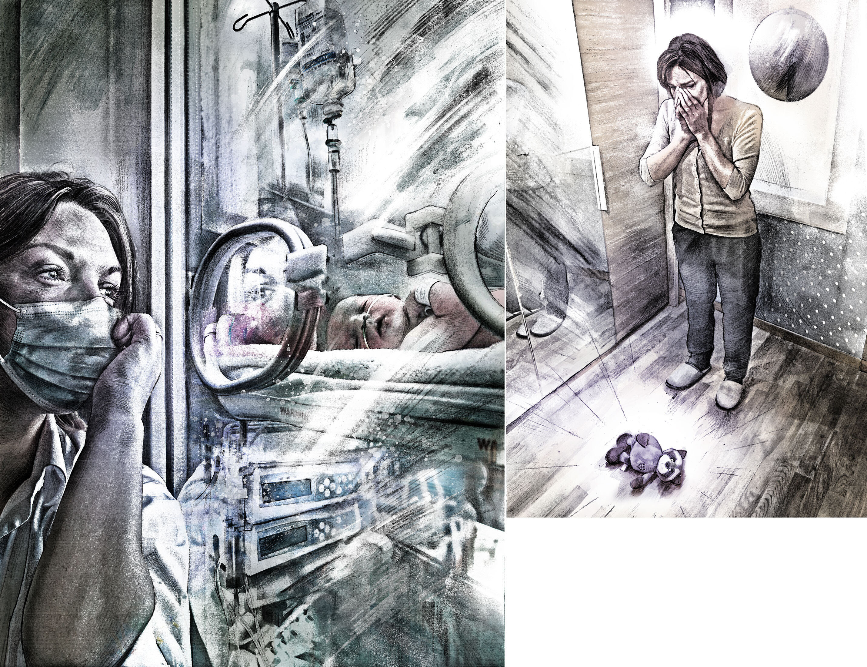 Baby stem cell therapy illustration - Kornel Illustration | Kornel Stadler portfolio