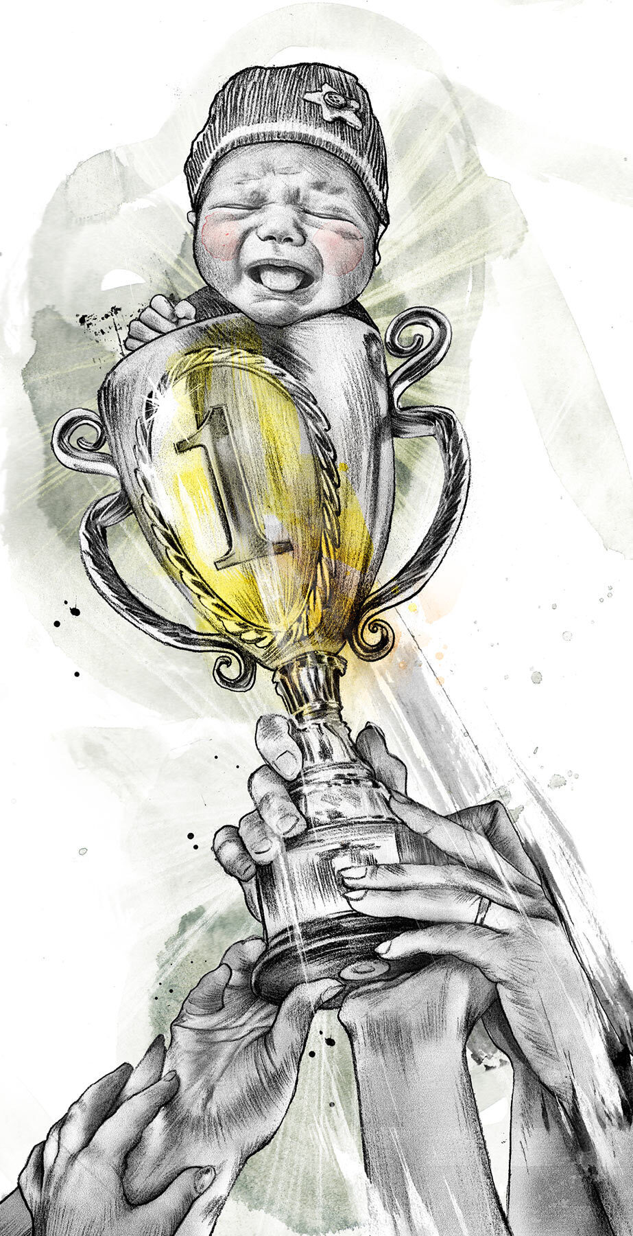 Baby Pokal Wettbewerb Ilustration Editorial - Kornel Illustration | Kornel Stadler portfolio
