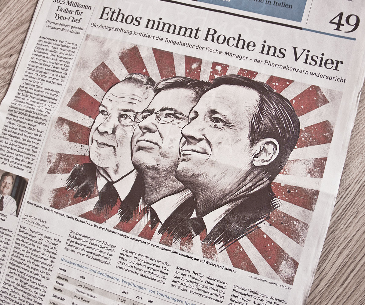 Sonntagszeitung 24 Februar - Kornel Illustration | Kornel Stadler portfolio