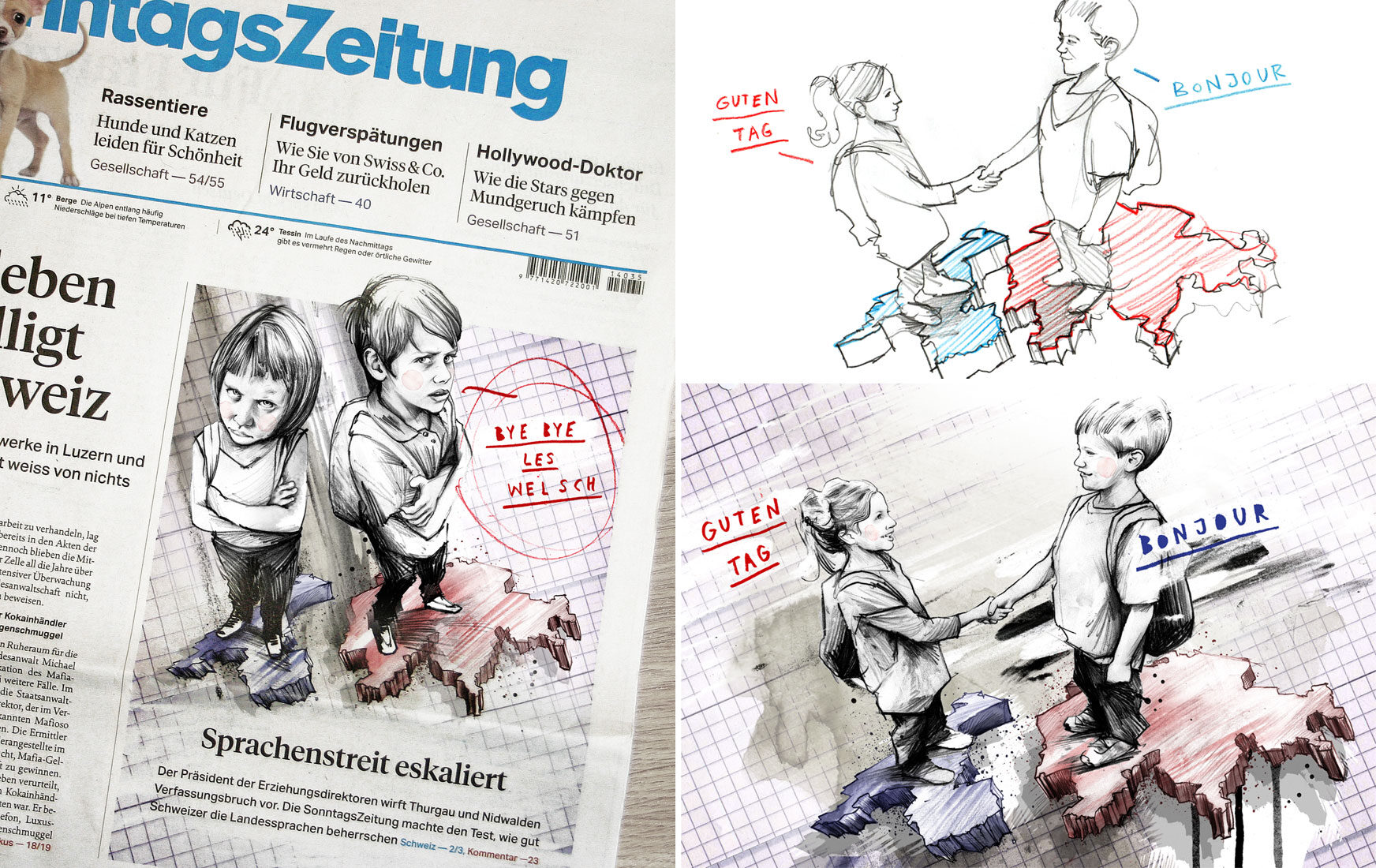 Sonntagszeitung - Kornel Illustration | Kornel Stadler portfolio
