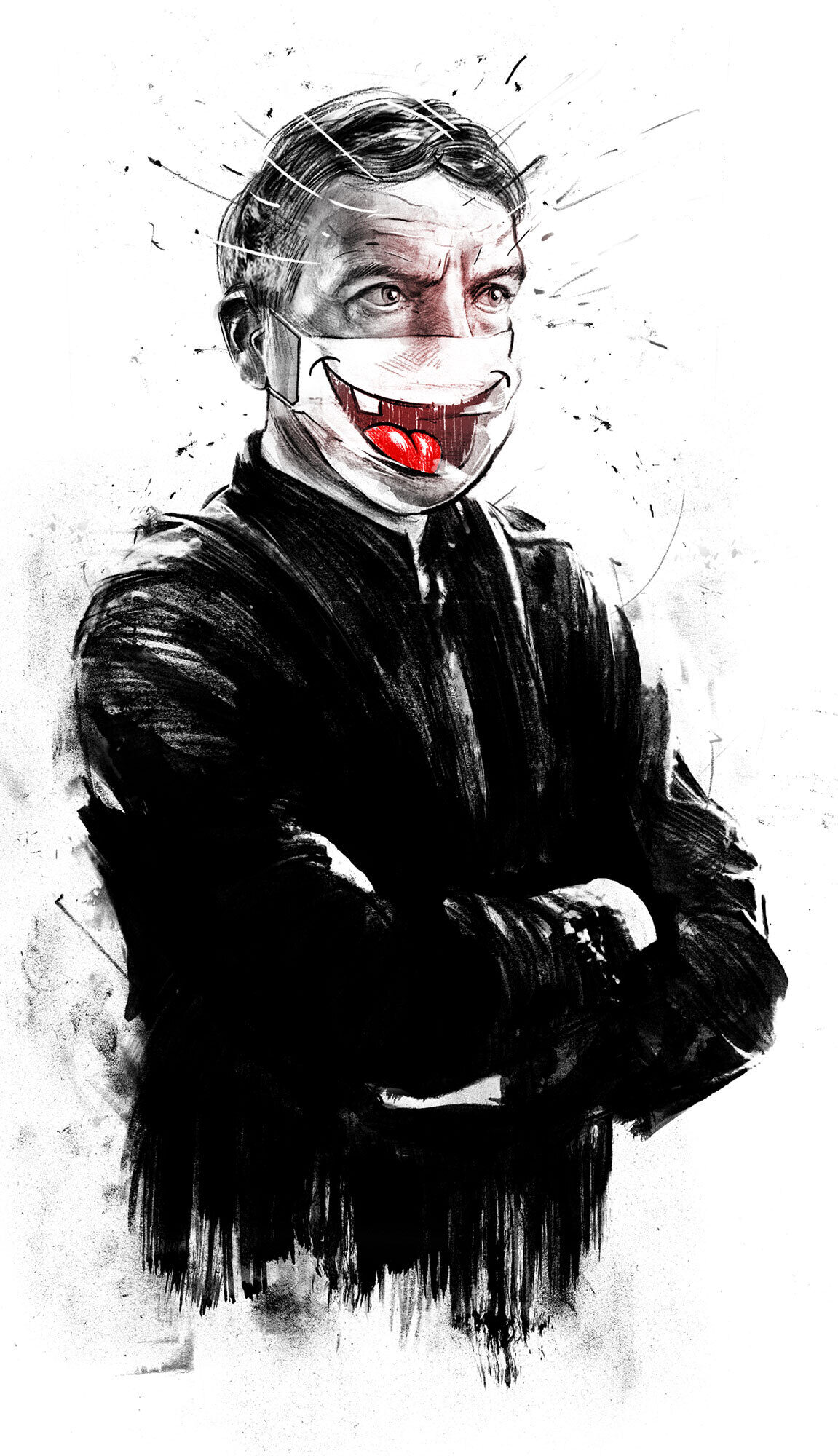 Corona smile - Kornel Illustration | Kornel Stadler portfolio