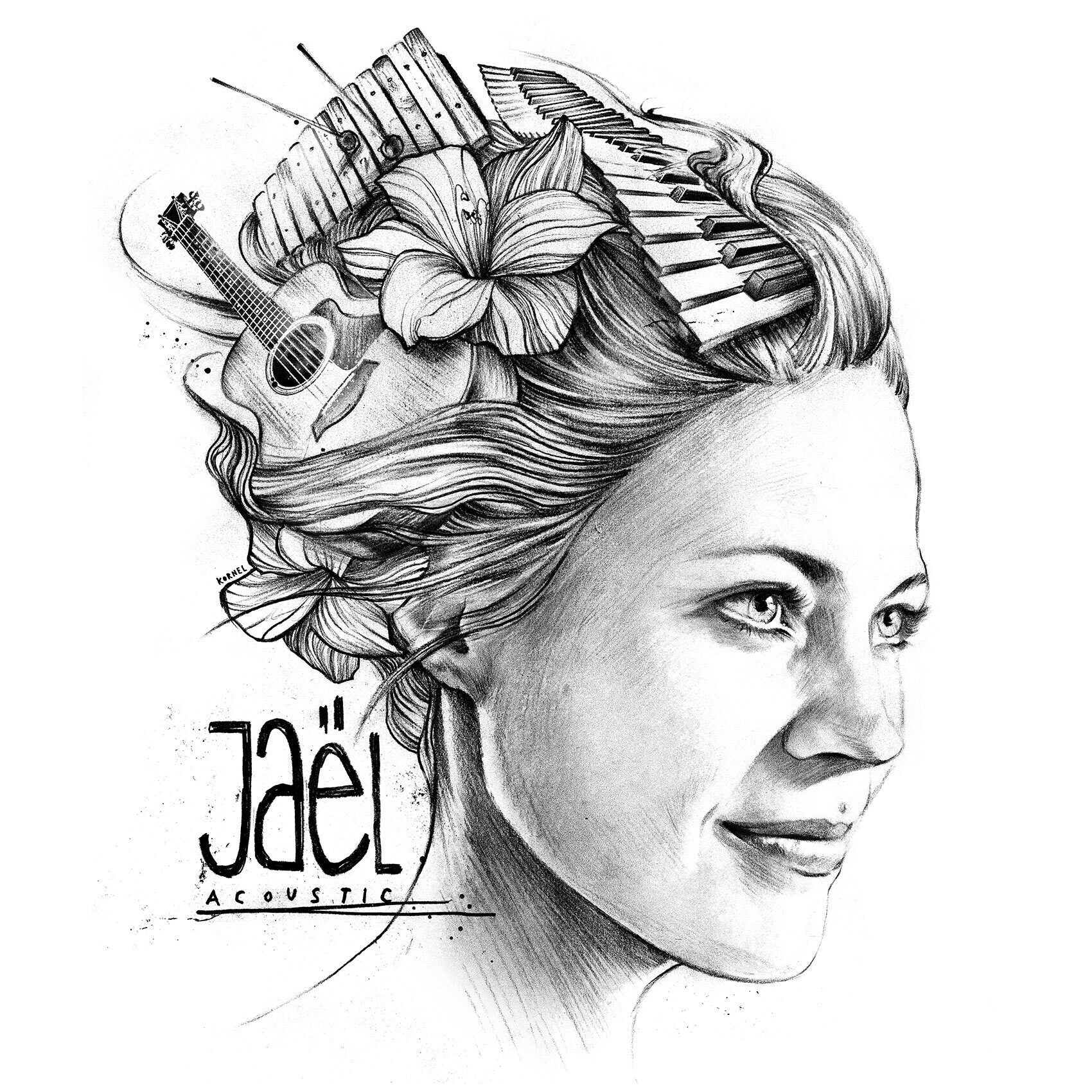 CD cover arwork jael acoustic - Kornel Illustration | Kornel Stadler portfolio