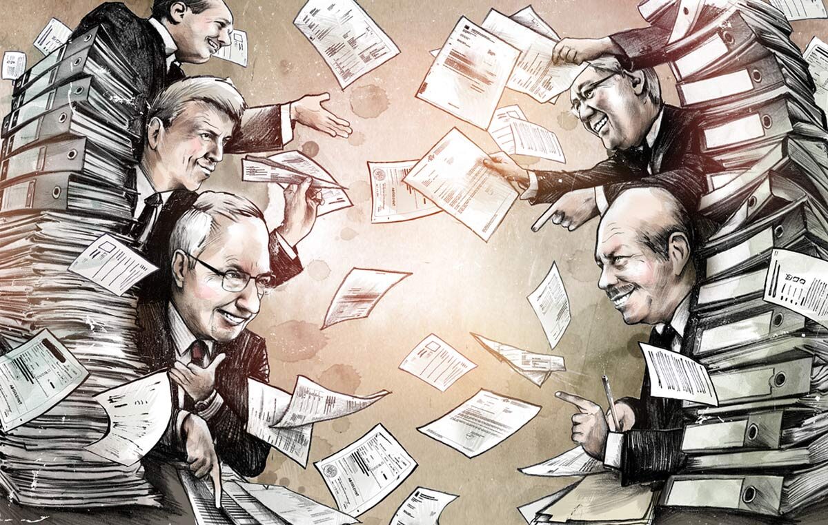 Papierkrieg - Kornel Illustration | Kornel Stadler portfolio