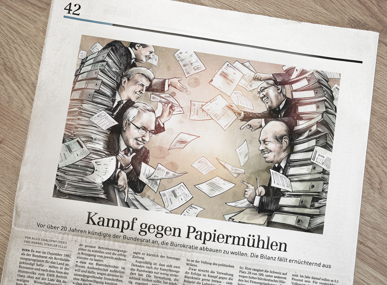 Foto SZ Burokratie - Kornel Illustration | Kornel Stadler portfolio