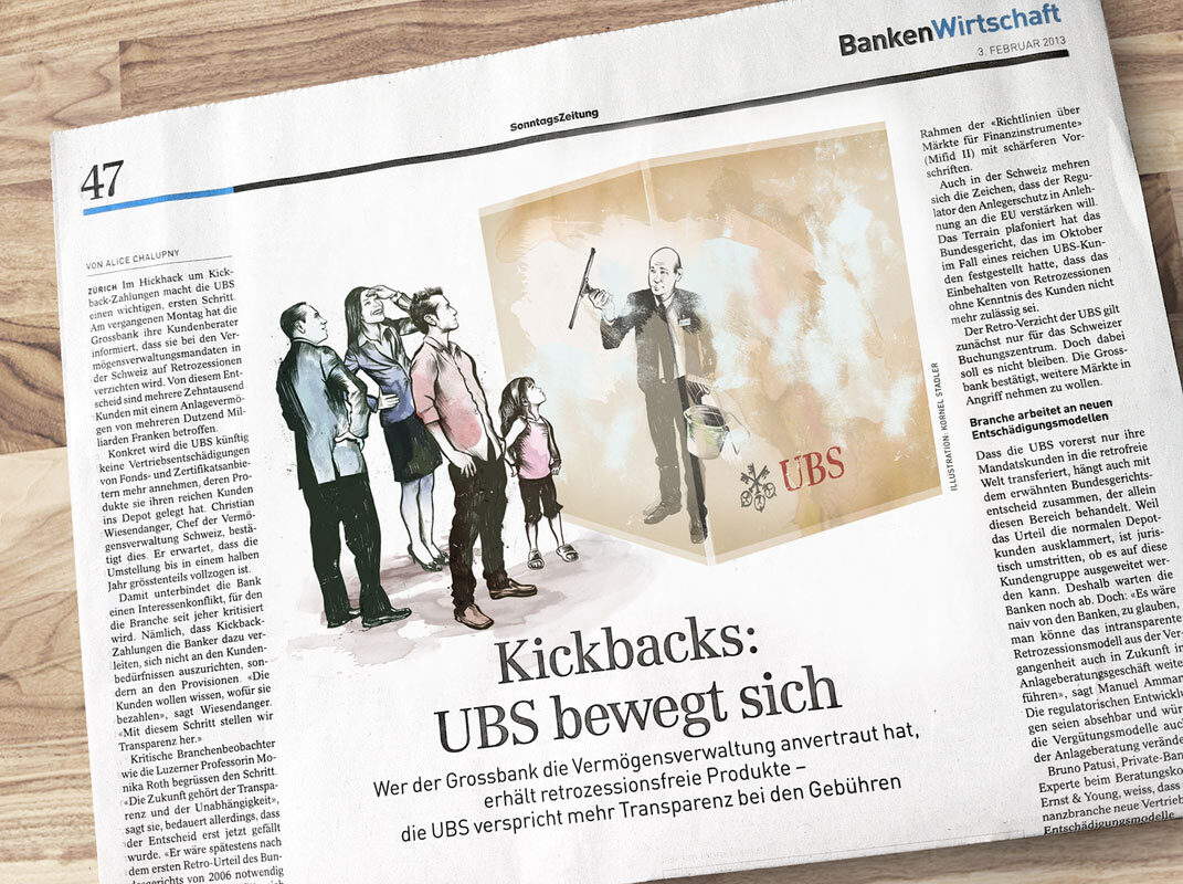 Kickbacks - Kornel Illustration | Kornel Stadler portfolio