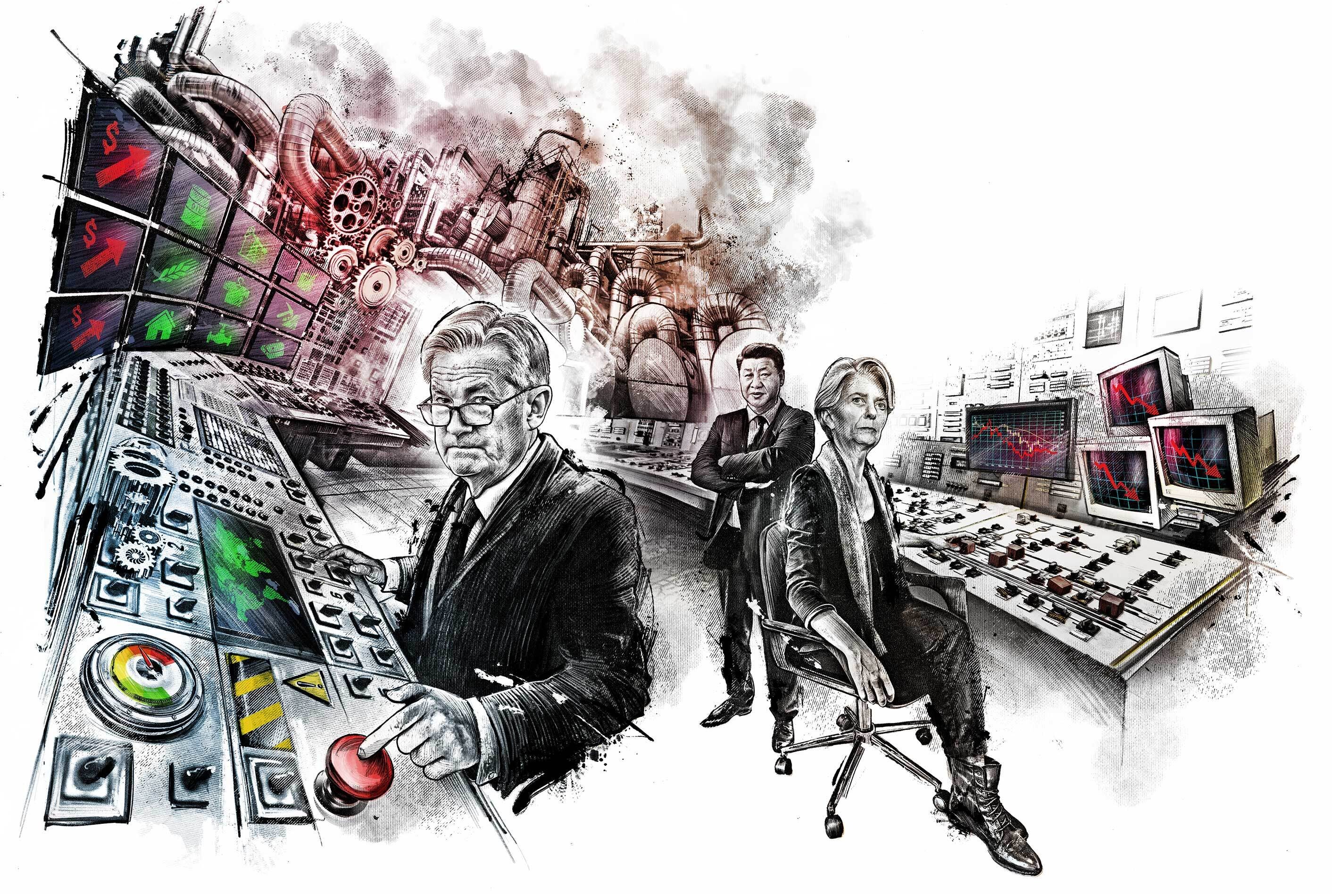 Bilanz illustration editorial world weltwirschaft economy manager industy magazine editorialillustration - Kornel Illustration | Kornel Stadler portfolio