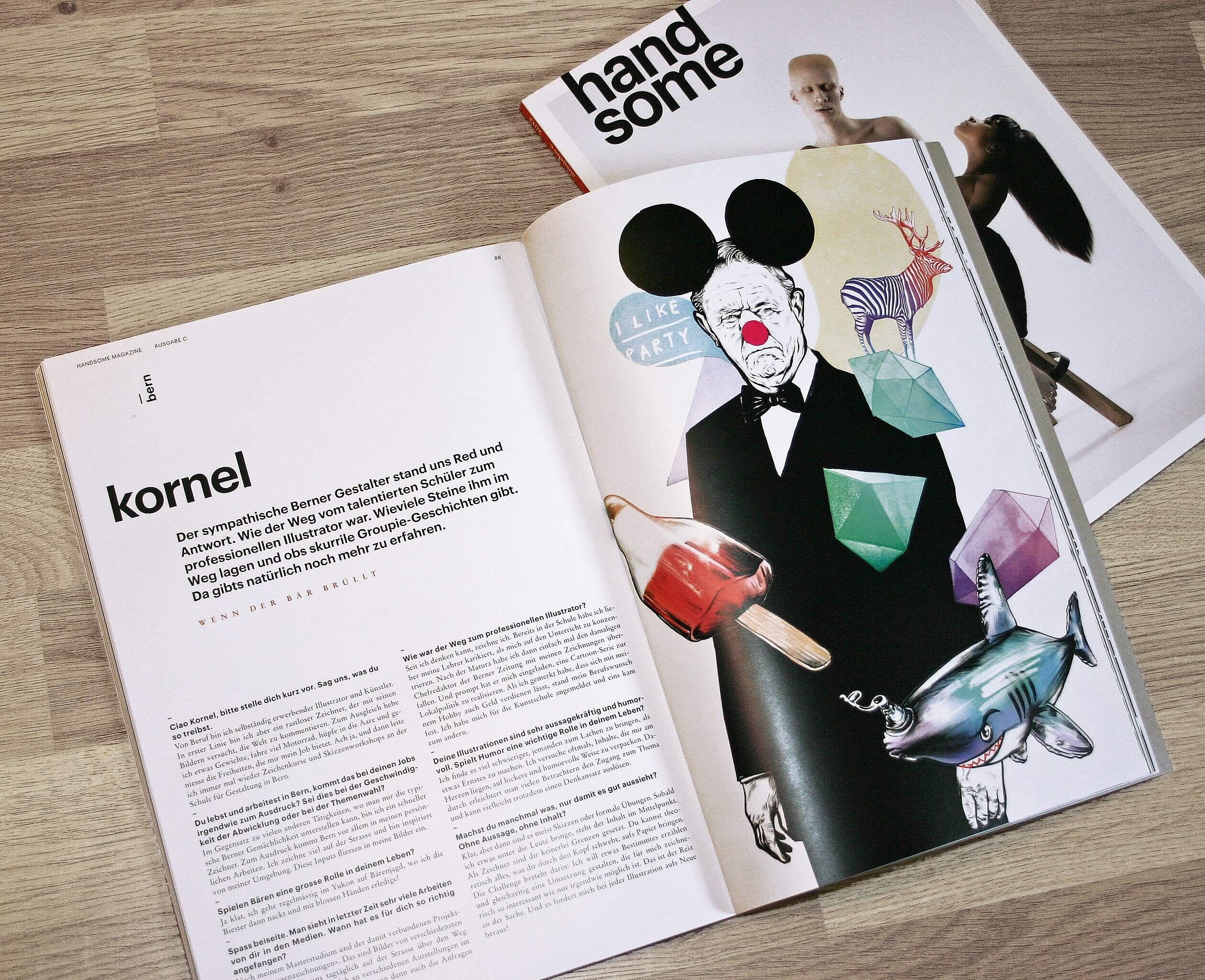 Kornel illustration illustrations editorial interview handome mag magazine drawings style - Kornel Illustration | Kornel Stadler portfolio