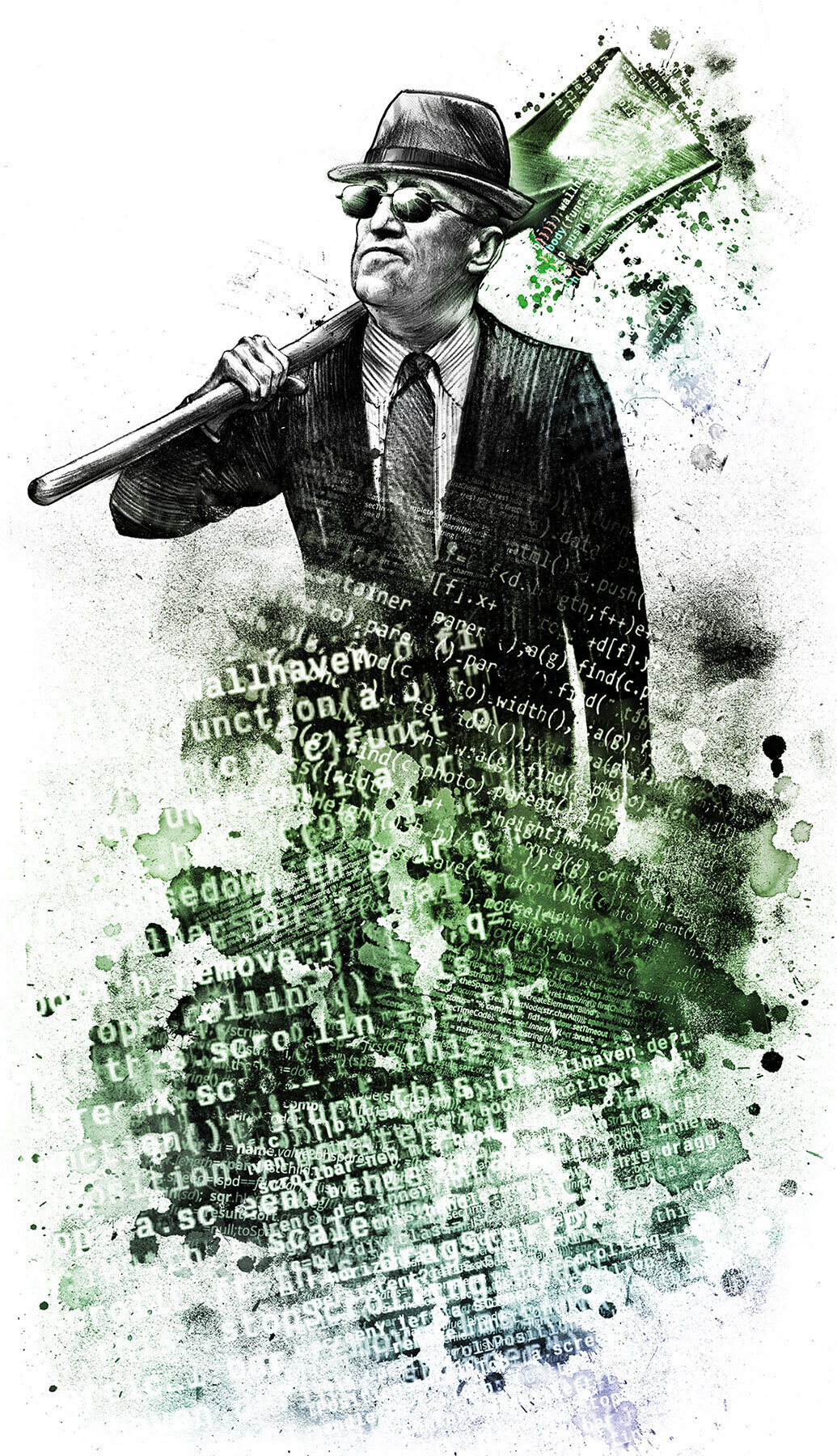 Secret service illustration editorial - Kornel Illustration | Kornel Stadler portfolio