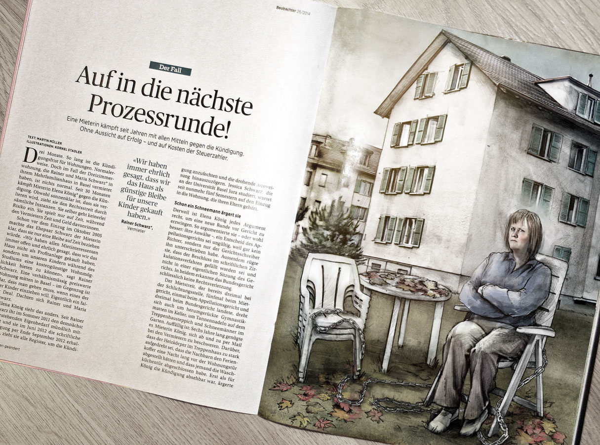 Der Fall - Kornel Illustration | Kornel Stadler portfolio