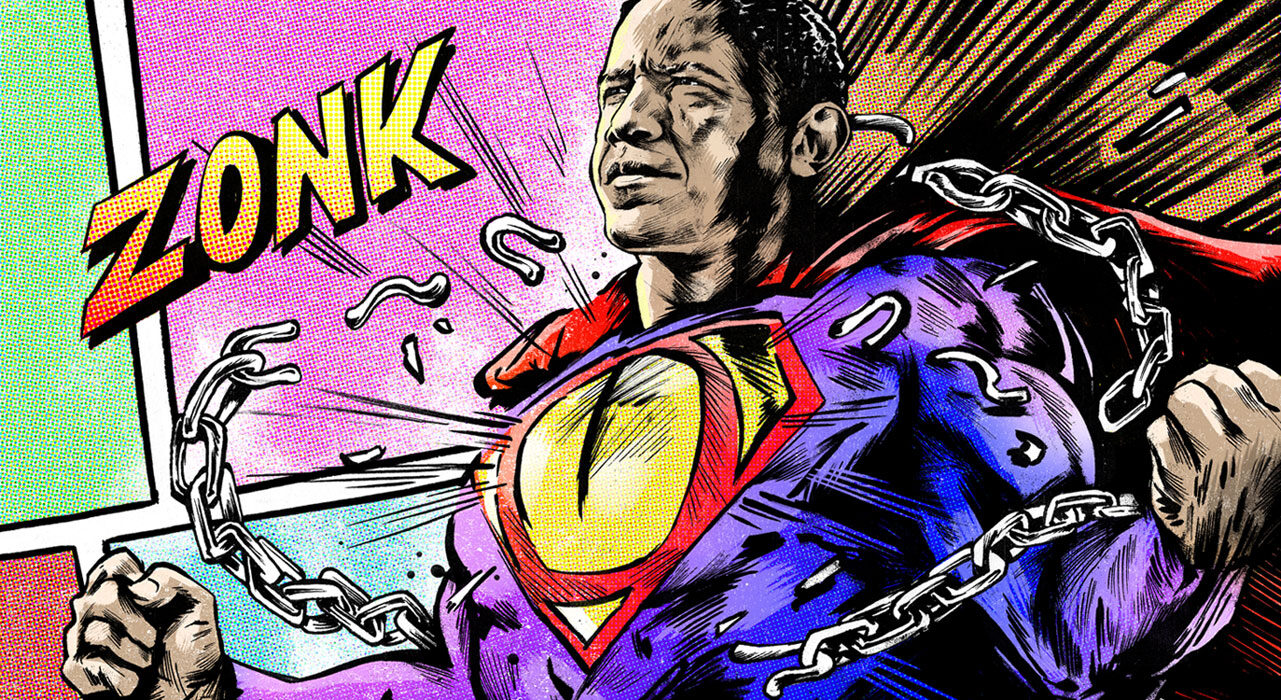 Superman obama - Kornel Illustration | Kornel Stadler portfolio