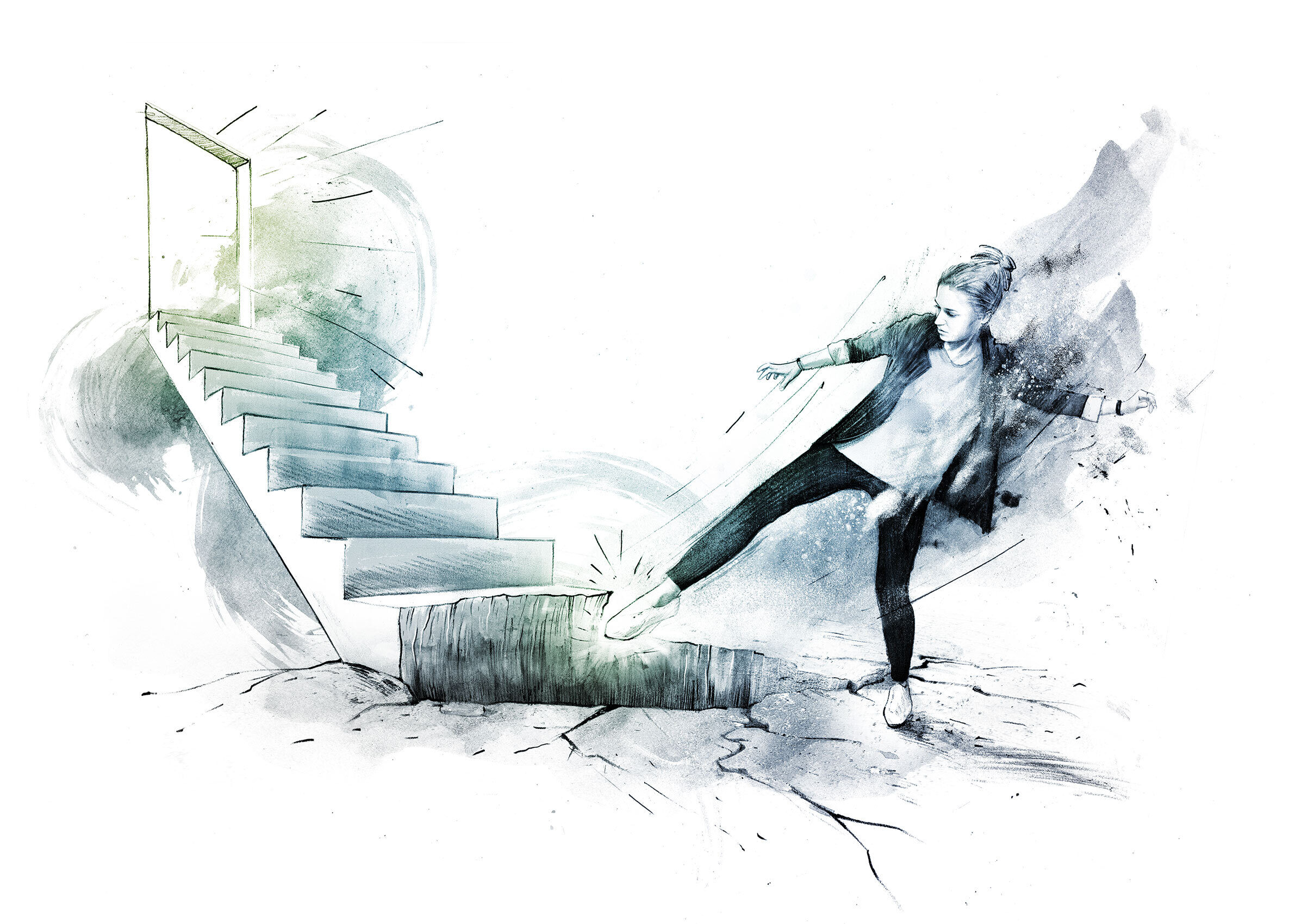 Einstieg Karriereleiter - Kornel Illustration | Kornel Stadler portfolio