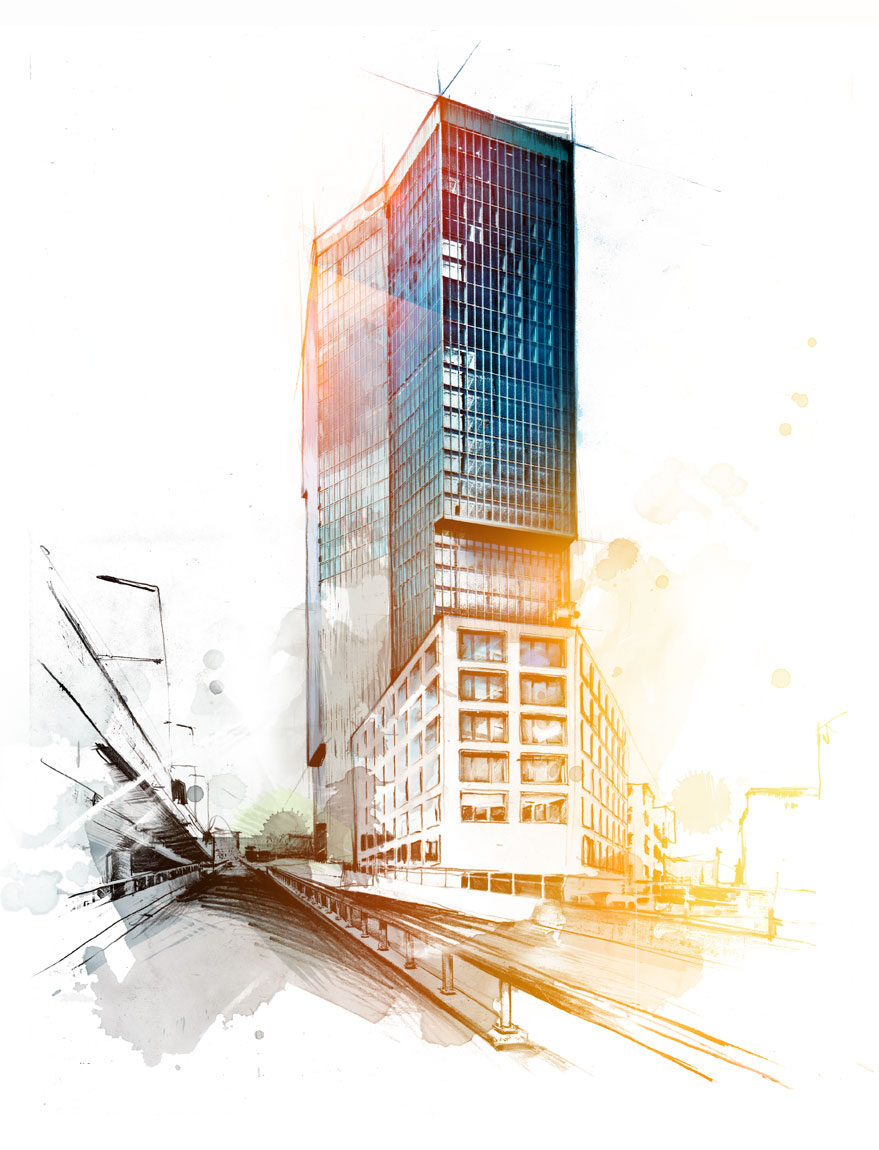 Prime tower farbe eine ebene - Kornel Illustration | Kornel Stadler portfolio