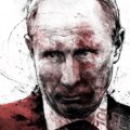 Client Arbeit Putin portrait illustration bloody ukraine war money Kornel Illustration | Kornel Stadler
