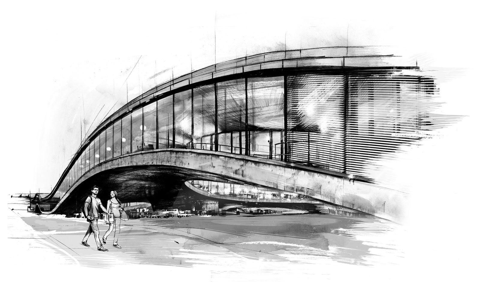Rolex Center - Kornel Illustration | Kornel Stadler portfolio