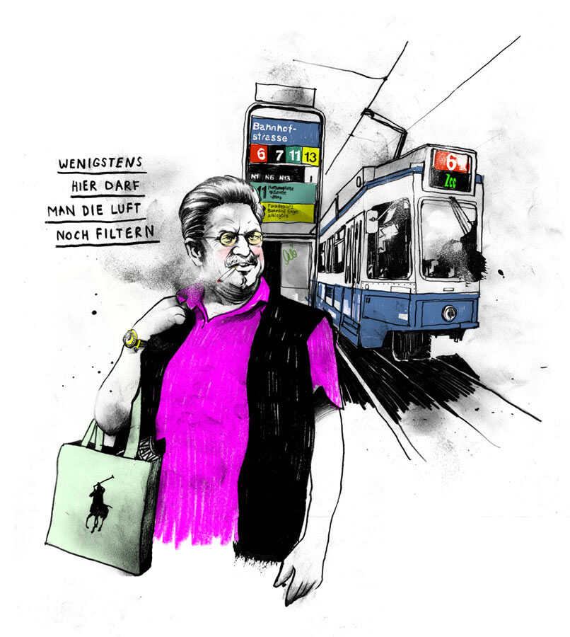 Bahnhofstrasse - Kornel Illustration | Kornel Stadler portfolio