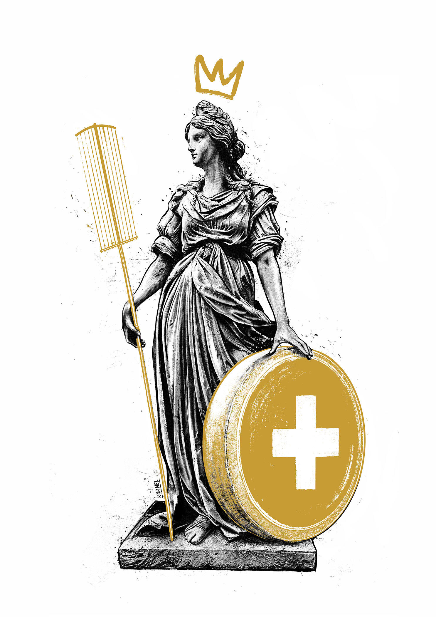 Swiss cheese awards schweizer kaese schweiz switzerland illustration drawing helvetia swissness - Kornel Illustration | Kornel Stadler portfolio