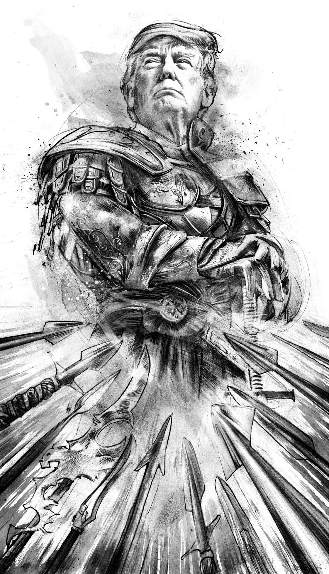 Donald Trump Illustration front - Kornel Illustration | Kornel Stadler portfolio