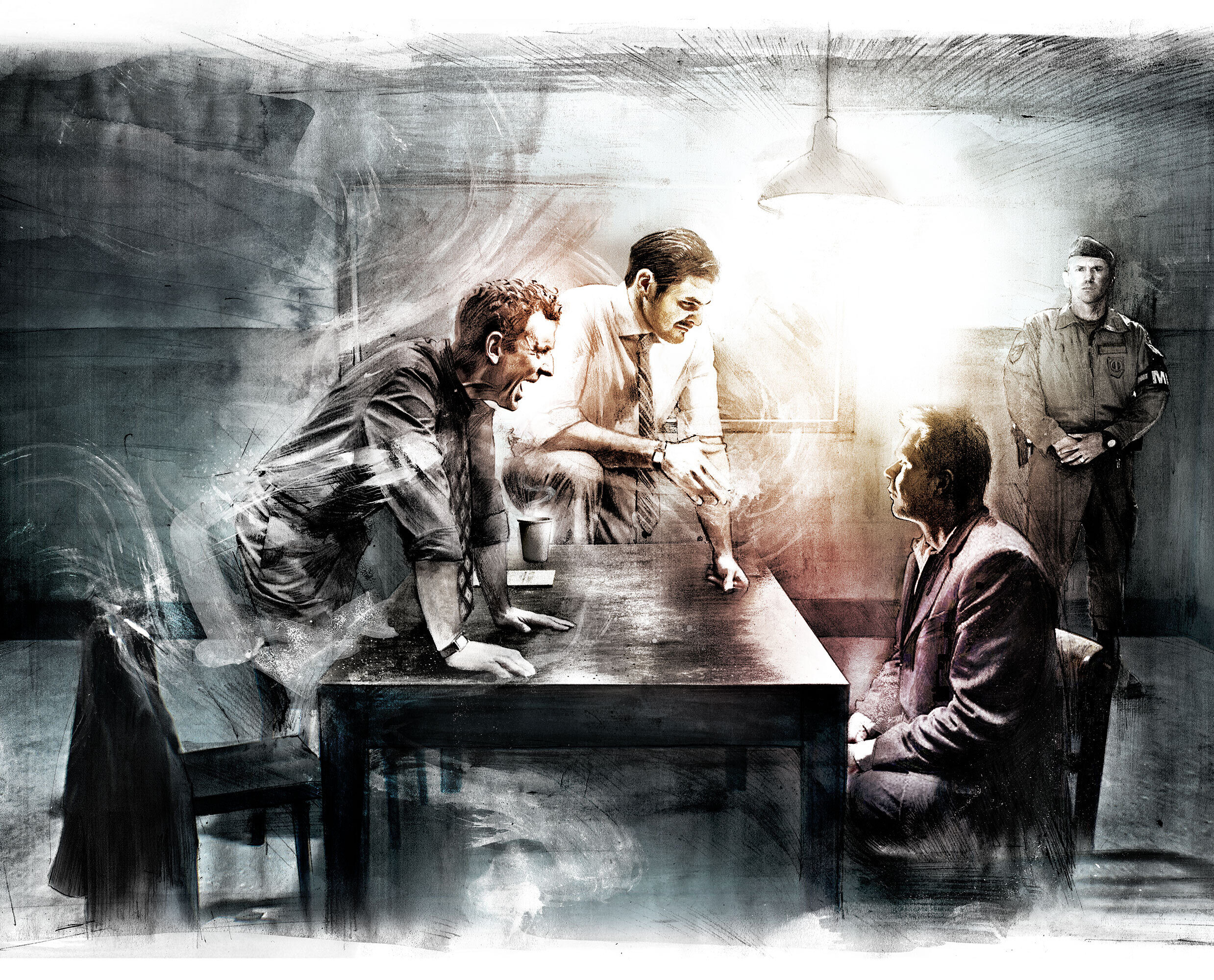 Interrogation Illustration - Kornel Illustration | Kornel Stadler portfolio