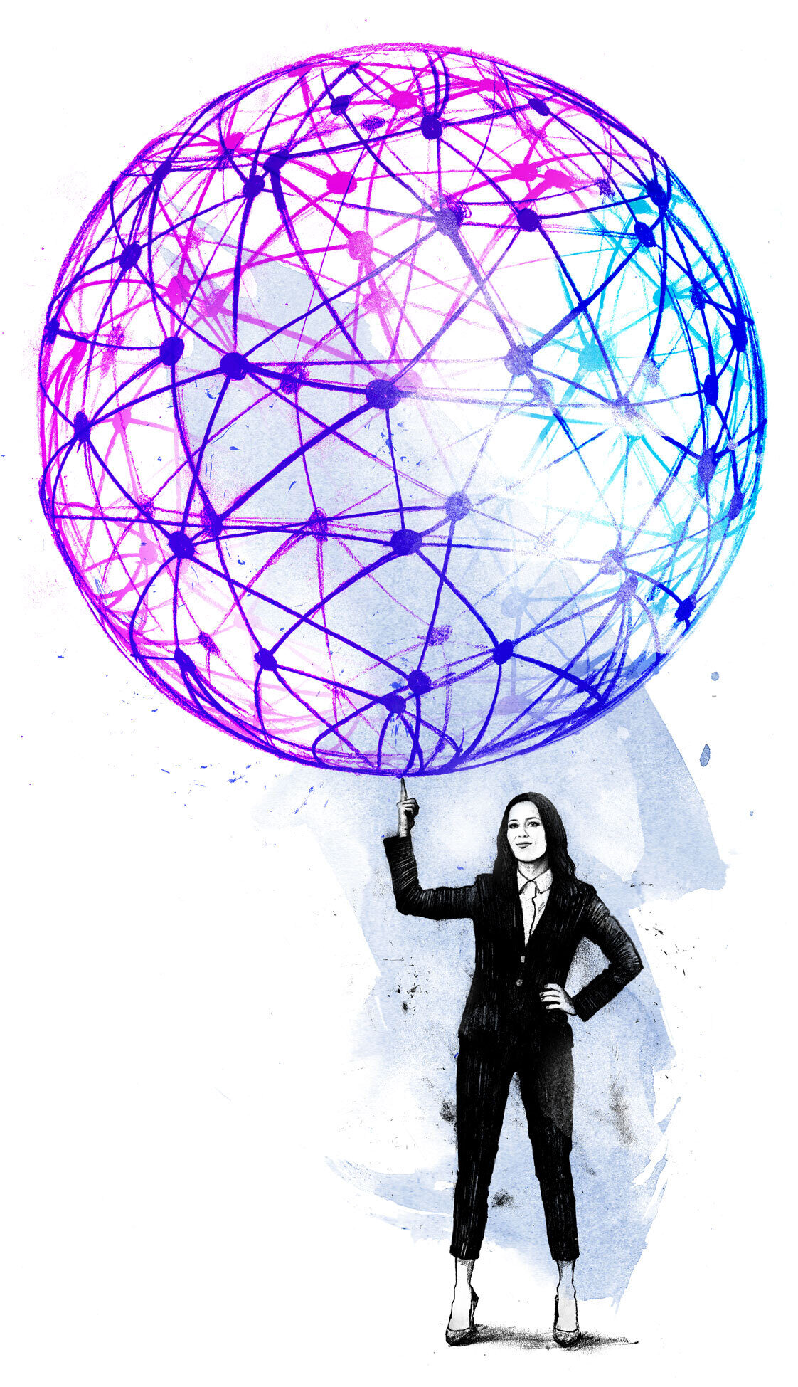 Women networking - Kornel Illustration | Kornel Stadler portfolio