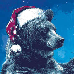 Work Bernerbaer weihnachtskarte bern muenster be advanced weihnachtsillustration christmasillustration illustration zeichnung tanzbaer oldtown altstadt Kornel Illustration | Kornel Stadler