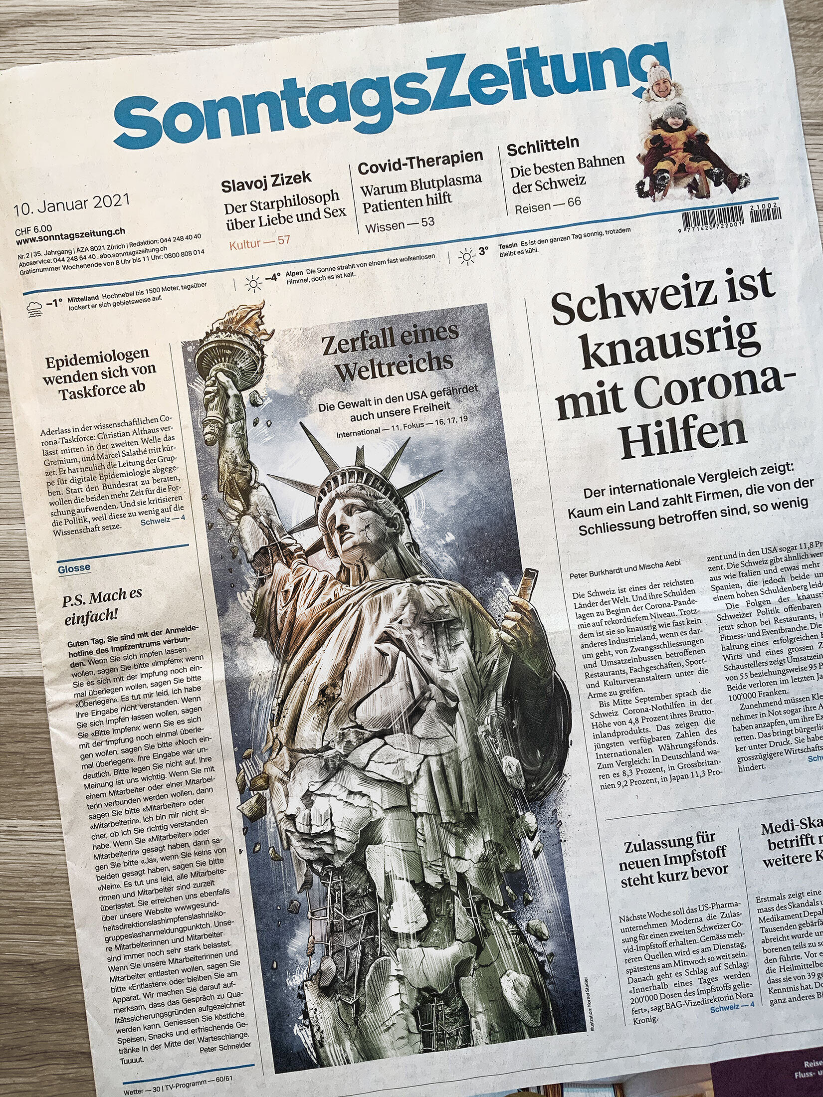 Cover Sonntagszeitung - Kornel Illustration | Kornel Stadler portfolio